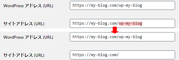 サイトアドレス（URL）をドメイン直下に変更する方法